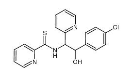 N-(2-hydroxy-2-(4-chlorophenyl)-1-(2-pyridyl)ethyl)-2-pyridinecarbothioamide结构式