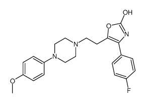 4-(4-fluorophenyl)-5-[2-[4-(4-methoxyphenyl)piperazin-1-yl]ethyl]-3H-1,3-oxazol-2-one Structure