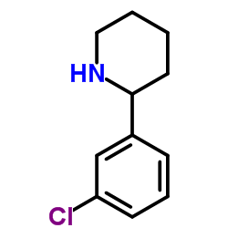 2-(3-Chlorophenyl)piperidine Structure