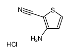 3-氨基噻吩-2-甲腈盐酸盐结构式