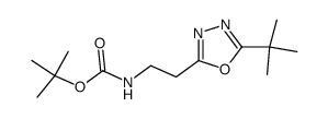 tert-butyl [2-(5-tert-butyl-1,3,4-oxadiazol-2-yl)ethyl]carbamate Structure