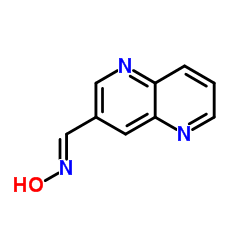 (E)-N-Hydroxy-1-(1,5-naphthyridin-3-yl)methanimine structure