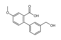 2-[3-(hydroxymethyl)phenyl]-5-methoxybenzoic acid Structure