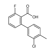 2-(3-chloro-4-methylphenyl)-6-fluorobenzoic acid结构式