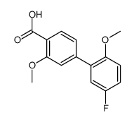 4-(5-fluoro-2-methoxyphenyl)-2-methoxybenzoic acid结构式