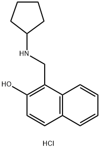1-[(cyclopentylamino)methyl]naphthalen-2-ol hydrochloride Structure
