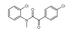 N-(2-chlorophenyl)-2-(4-chlorophenyl)-N-methyl-2-oxoacetamide Structure