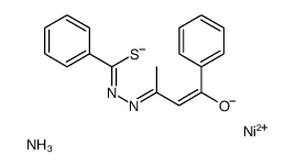 azane,nickel(2+),(NE,Z)-N-[(Z)-4-oxido-4-phenylbut-3-en-2-ylidene]benzenecarbohydrazonothioate结构式