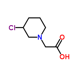 (3-Chloro-1-piperidinyl)acetic acid结构式