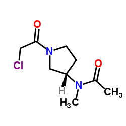 N-[(3S)-1-(Chloroacetyl)-3-pyrrolidinyl]-N-methylacetamide Structure