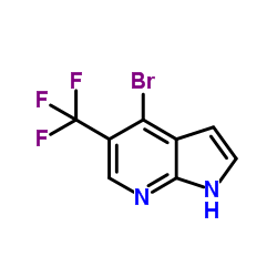 4-Bromo-5-(trifluoromethyl)-1H-pyrrolo[2,3-b]pyridine structure