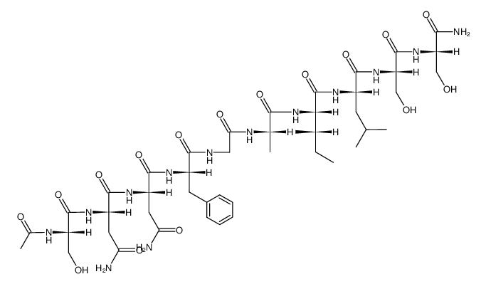 [U-13C,15N]-(20-29)huamn islet amyloid polypeptide Structure