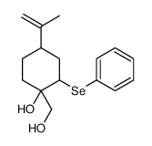 1-(hydroxymethyl)-2-phenylselanyl-4-prop-1-en-2-ylcyclohexan-1-ol Structure