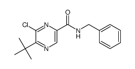 N-benzyl-5-tert-butyl-6-chloropyrazine-2-carboxamide结构式