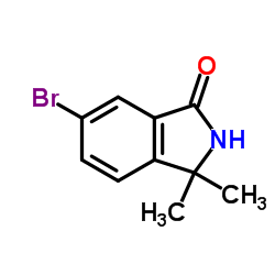 6-溴-3,3-二甲基异吲哚啉-1-星空app结构式