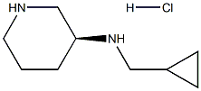 Cyclopropyl-Methyl-(S)-piperidin-3-yl-aMine hydrochloride structure