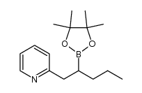 2-(2-(4,4,5,5-tetramethyl-1,3,2-dioxaborolan-2-yl)pentyl)pyridine Structure