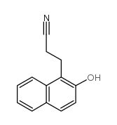 3-(2-羟基-1-萘)丙腈 结构式