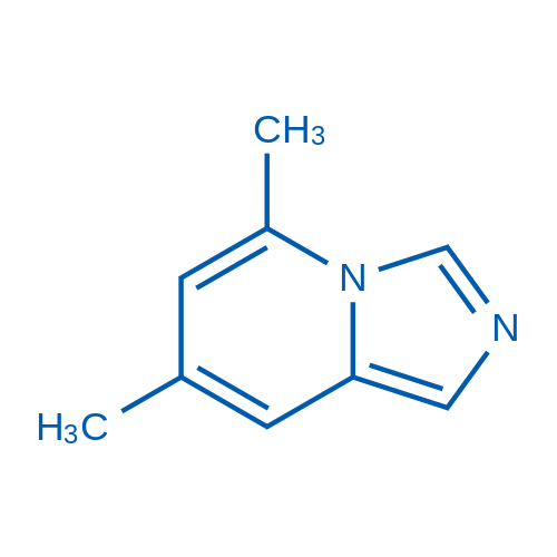 5,7-二甲基咪唑并[1,5-a]吡啶结构式