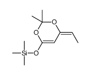 (6-ethylidene-2,2-dimethyl-1,3-dioxin-4-yl)oxy-trimethylsilane Structure