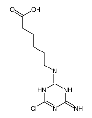 6-[(4-amino-6-chloro-1,3,5-triazin-2-yl)amino]hexanoic acid Structure