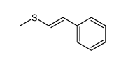 [(E)-2-(Methylsulfanyl)ethenyl]benzene结构式