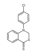 1-(4-chloro-phenyl)-1,2-dihydro-benzo[d][1,3]thiazine-4-thione Structure