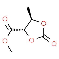 1,3-Dioxolane-4-carboxylicacid,5-methyl-2-oxo-,methylester,(4S-trans)-结构式