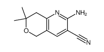 2-amino-3-cyano-7,7-dimethyl-7,8-dihydro-5H-pyrano[4,3-b]pyridine Structure