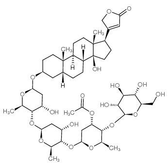 毛花洋地黄苷A结构式