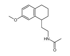 (R,S) 2-(7-methoxy-1,2,3,4-tetrahydronaphth-1-yl)ethylacetamide结构式