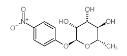 4-硝基苯基-Α-L-吡喃鼠李糖苷结构式