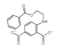 2-[(2,4-dinitrophenyl)amino]ethyl benzoate structure