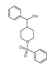 phenyl(1-(phenylsulfonyl)piperidin-4-yl)methanol Structure