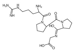 2-[[(2S)-1-[(2S)-1-[(2S)-2-amino-5-(diaminomethylideneamino)pentanoyl]pyrrolidine-2-carbonyl]pyrrolidine-2-carbonyl]amino]acetic acid结构式