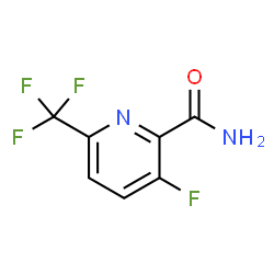 3-氟-6-三氟甲基吡啶-2-甲酰胺结构式