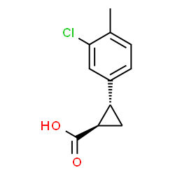 65 反式-2-(3-氯-4-甲基苯基)环丙烷-1-羧酸图片