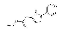 ethyl (5-phenyl-1H-pyrrol-2-yl)acetate Structure