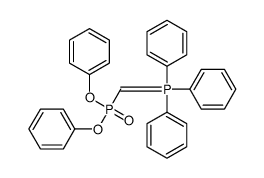 [(Triphenylphosphoranylidene)methyl]phosphonic acid diphenyl ester结构式