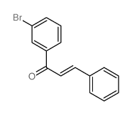 2-Propen-1-one,1-(3-bromophenyl)-3-phenyl-, (2E)- Structure