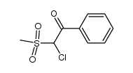 2-chloro-2-methylsulfonyl-1-phenylethanone结构式