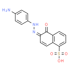 6-[(4-aminophenyl)azo]-5-hydroxynaphthalene-1-sulphonic acid Structure