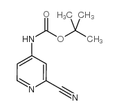 TERT-BUTYL (2-CYANOPYRIDIN-4-YL)CARBAMATE structure