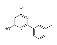 6-HYDROXY-2-(3-METHYLPHENYL)-4(3H)-PYRIMIDINONE structure