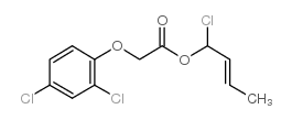 Acetic acid, 2,4-dichlorophenoxy-, 4-chloro-2-butenyl ester Structure