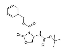 (R)-Benzyl 4-((Tert-Butoxycarbonyl)Amino)-2-Oxooxazolidine-3-Carboxylate Structure