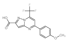 5-(4-METHOXY-PHENYL)-7-TRIFLUOROMETHYL-PYRAZOLO[1,5-A]PYRIMIDINE-2-CARBOXYLIC ACID picture