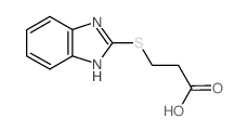 3-(1H-Benzimidazol-2-ylsulfanyl)propanoic acid structure