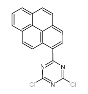 1-(4,6-Dichloro-1,3,5-triazin-2-yl)pyrene结构式