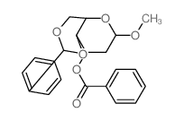 a-D-ribo-Hexopyranoside, methyl2-deoxy-4,6-O-(phenylmethylene)-, benzoate (9CI) Structure